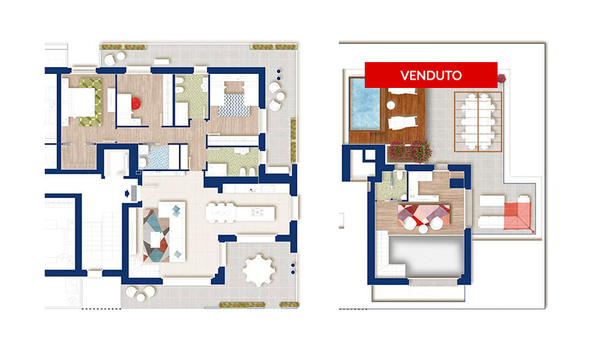 Planimetria Attico N - Residenza Antares - Albino