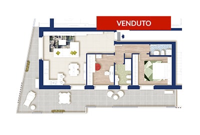 Trilocale I - Residenza Antares ad Albino