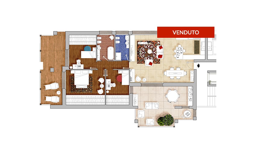 Attico Quadrilocale I - Zerra 2 - Torre de' Roveri