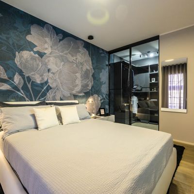 Camera da Letto con Cabina Armadio - Casa Campione di Residenza Antares di Albino